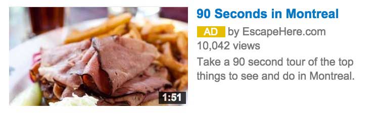 A poorly targeted YouTube ad example