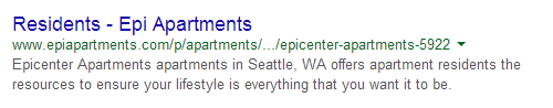 A better search result title: including the location, not just the business name