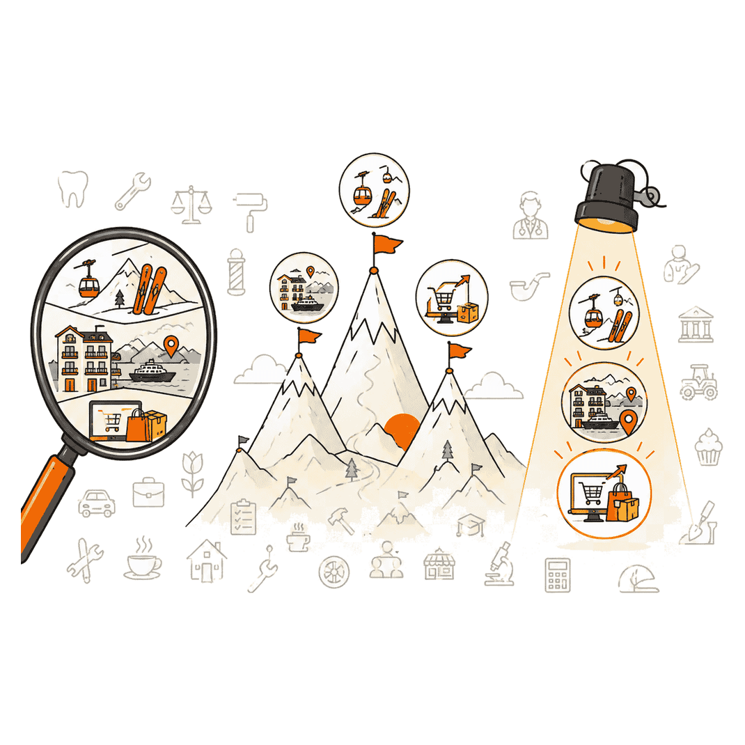 Illustration of digital marketing across industries