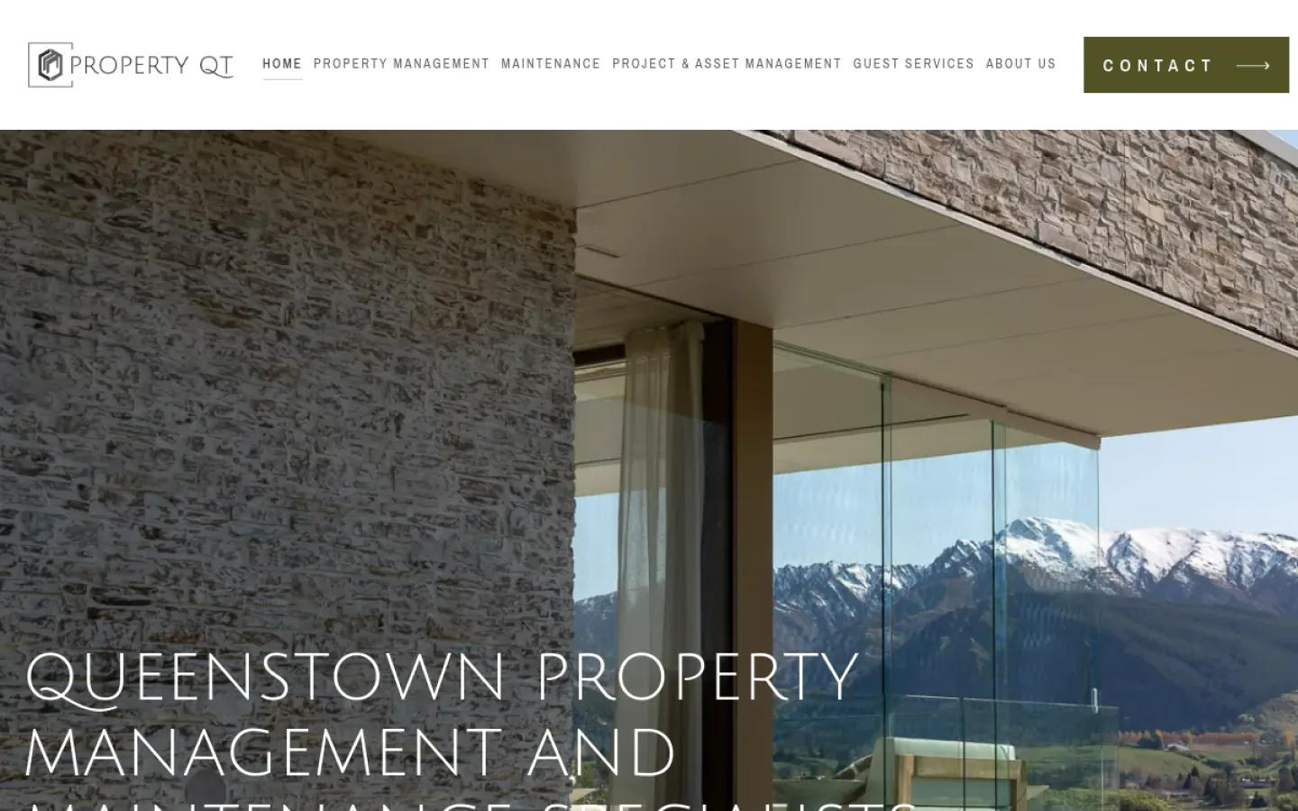 The Property Queenstown website homepage
